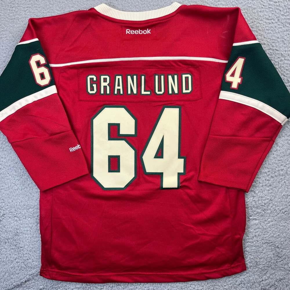 Minnesota Wild Granlund Hockey Jersey Reebok Kids L/XL Red NHL